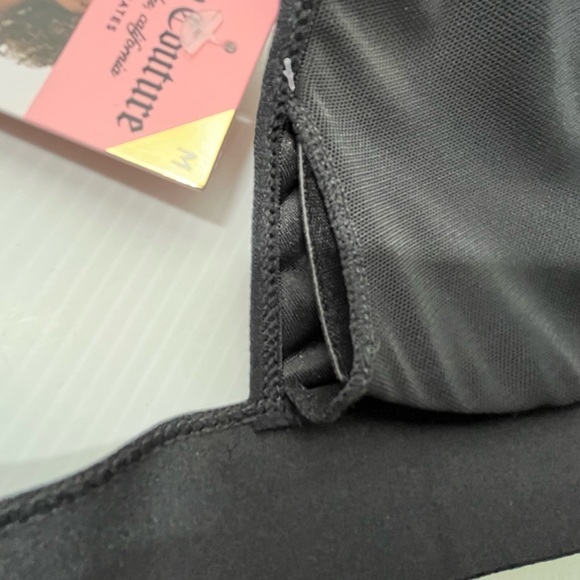 Juicy Couture Crushed Jersey Velvet Bra and Underwear Set - Black - Picture 8 of 16